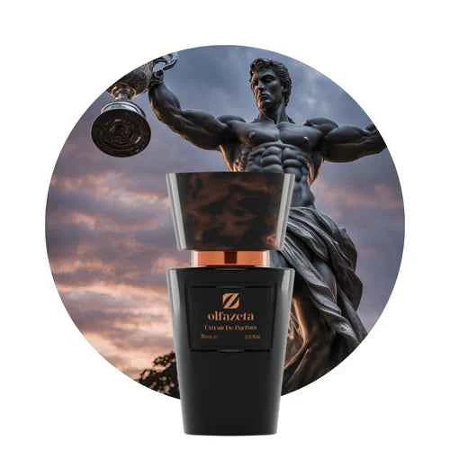 Hoeviane Noir No. 61 inspired by Paco Raba Invictus perfume bottle with black cap and sleek 70ml glass design.