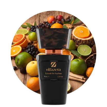 Hoeviane Noir No. 110 inspired by Cr**d Royal Mayfair perfume bottle and packaging, 70ml floral and citrus fragrance display