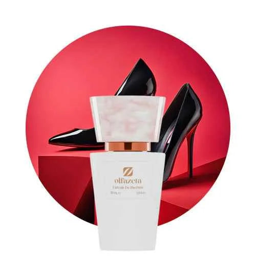 Hoeviane Noir No. 131 inspired by Carolina Herrera Good Girl perfume bottle with black and gold design on a white background