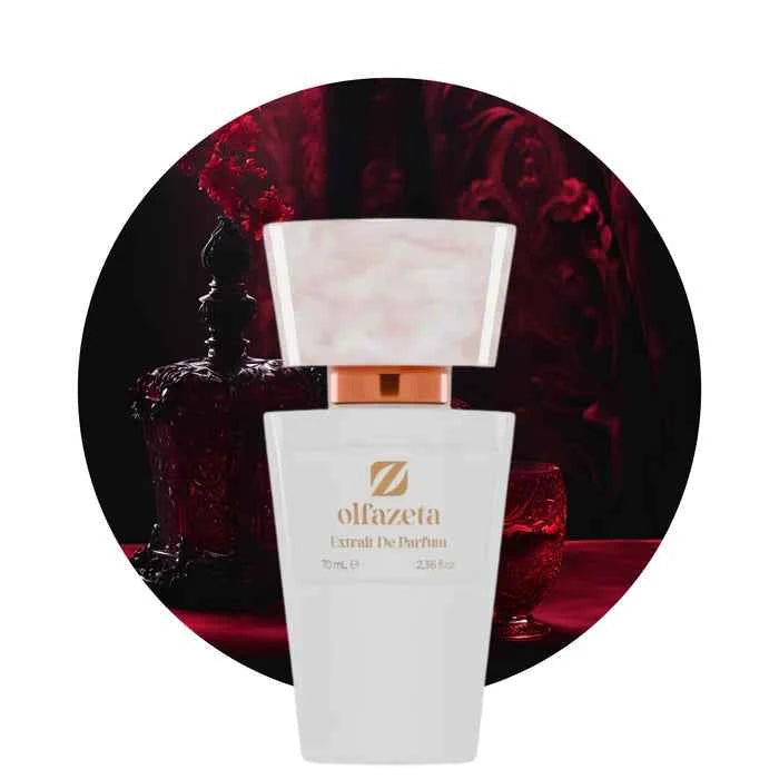Hoeviane Noir No. 23 perfume inspired by Hypnotic Poison by Dior, displayed in a sleek bottle with a gold cap.